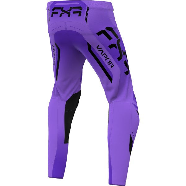 Pantalon de Motocross Vapor Mauve/Noir incliné de dos