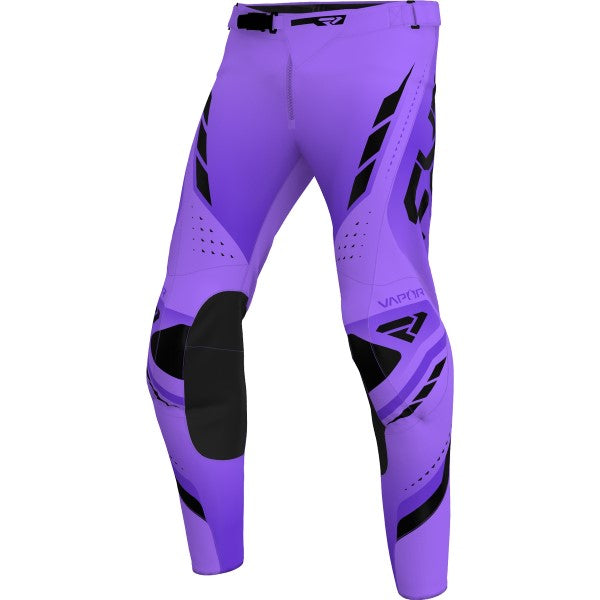 Pantalon de Motocross Vapor Mauve/Noir incliné de face