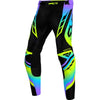 Pantalon de Motocross Vapor Noir/Multicolore incliné de face
