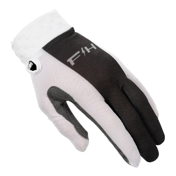 Gants de Motocross Vapor Rea/Fasthouse/blanc noir/gauche