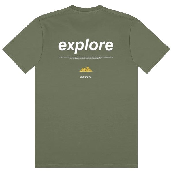 T-Shirt Travis Charles Vert, Dos