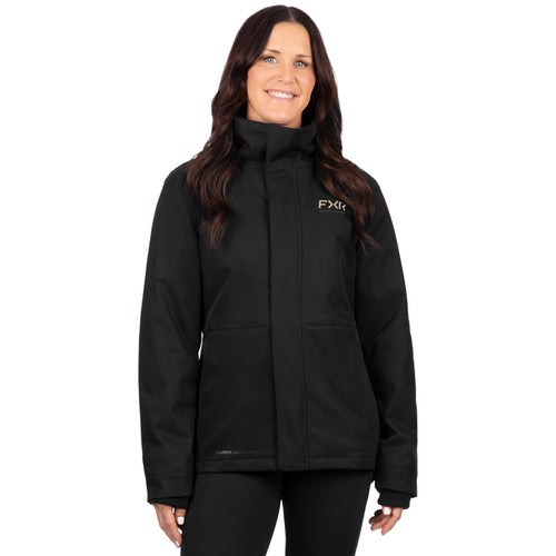 Manteau Ascend Femme Noir, de face