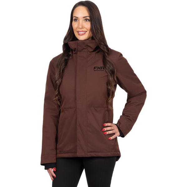 Manteau Ascend Femme Brun, de face