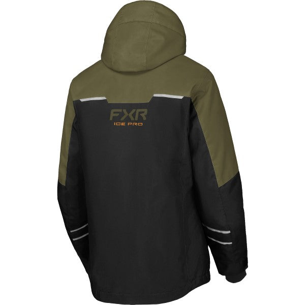 Manteau de Motoneige Excursion FX Femme Noir/Vert de dos