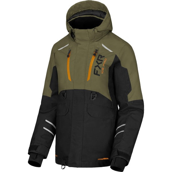 Manteau de Motoneige Excursion FX Femme Noir/Vert de face