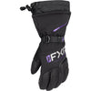 Gants de Motoneige Fusion Femme Mauve/Noir côté jointures