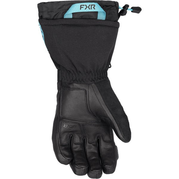 Gants de Motoneige Fusion Femme Bleu/Noir côté paume