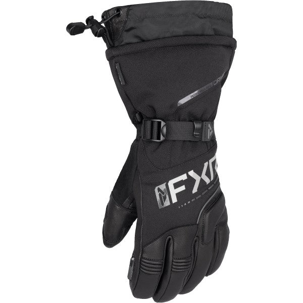 Gants de Motoneige Fusion Femme Noir Ops côté jointures