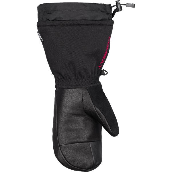 Mitaines de Motoneige Combat Hybride Femme Noir/Rose côté paume