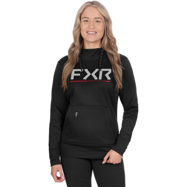 Coton Ouaté Hydrogen Tech Femme Noir/Rouge, de face