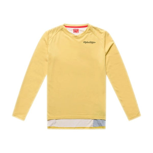 Chandail de vélo Lilium Pro Mono Femme/Troy lee/jaune de face