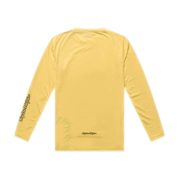 Chandail de vélo Lilium Pro Mono Femme/Troy lee/jaune de dos