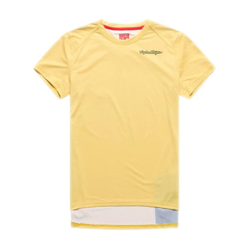 Chandail de vélo Lilium Pro Mono Manches Courtes Femme/Troy lee/ jaune de face