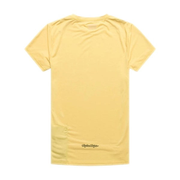 Chandail de vélo Lilium Pro Mono Manches Courtes Femme/Troy lee/ jaune de dos