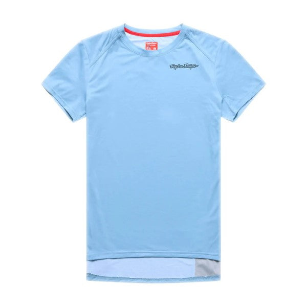 Chandail de vélo Lilium Pro Mono Manches Courtes Femme/Troy lee/ bleu clair de face