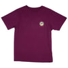 T-Shirt Happy Dayz Femme Bordeaux de face