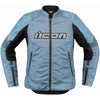Manteau de Moto Overlord 3 Femme Icon bleu, de face