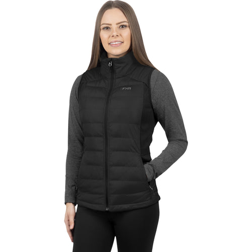 Veste Sans Manches Phoenix Quilted Femme Noir, de face