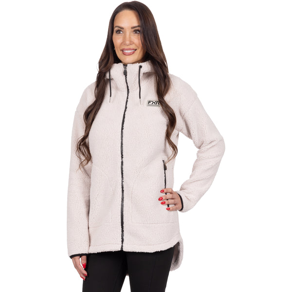 Manteau Sapphire Sherpa Femme Sable, de face