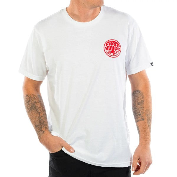 T-Shirt Waxed/Fasthouse/blanc de face