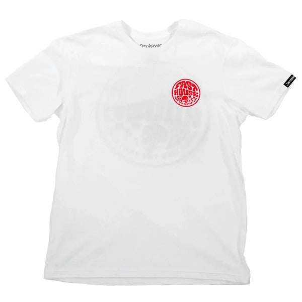 T-Shirt Waxed/Fasthouse/blanc de face