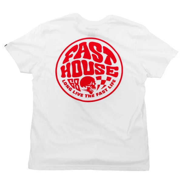 T-Shirt Waxed/Fasthouse/blanc de dos