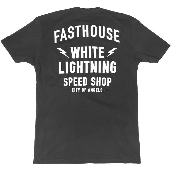 T-Shirt White Lightning Noir/Blanc de dos