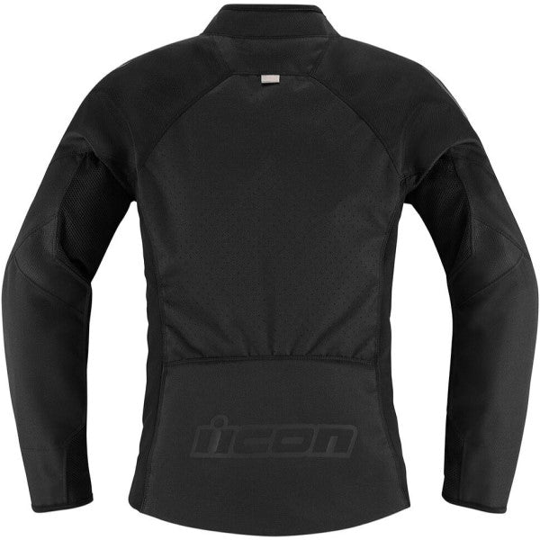 Manteau de Moto Hooligan Femme Icon noir, de dos