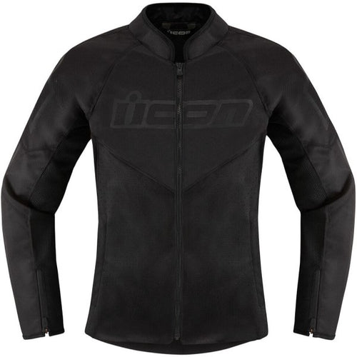 Manteau de Moto Hooligan Femme Icon noir, de face