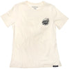 T-Shirt Burner Femme Blanc/Noir de face