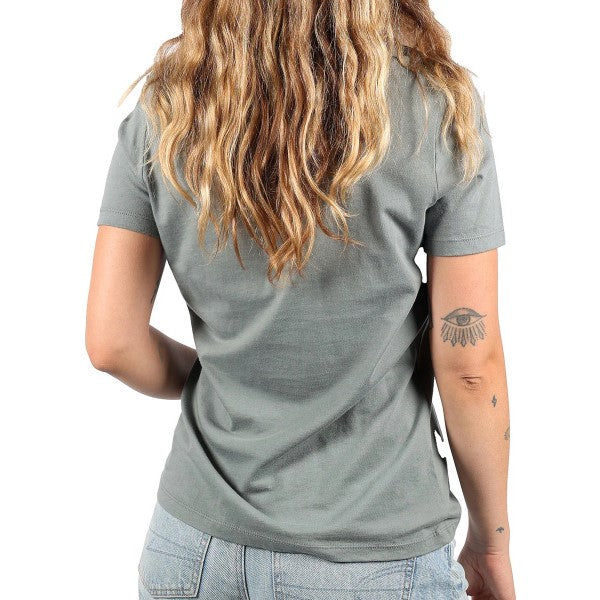 T-Shirt Arthur Femme Vert/Blanc essayage de dos