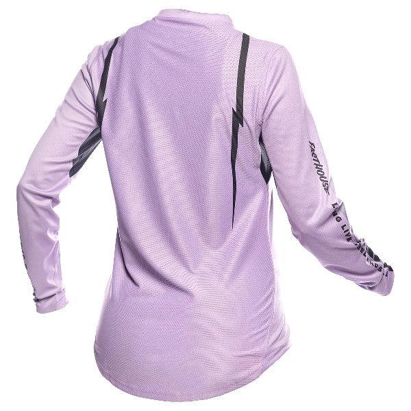 Chandail de Motocross Elrod Nitro Femme/Fasthouse/mauve vert de dos