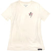 T-Shirt Garden Party Femme Blanc/Rose de face