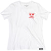 T-Shirt Getaway Femme Blanc/Rouge de face
