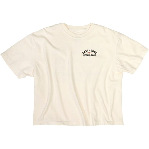 T-Shirt Junction Crop Femme Noir/Blanc/Rouge de face