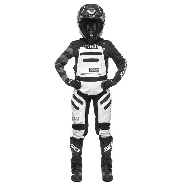 Pantalon de Motocross Motorall MX Femme Blanc/Noir