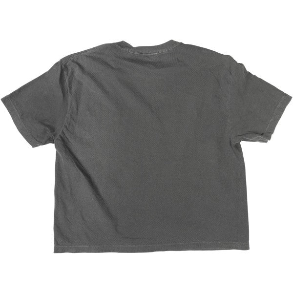 T-Shirt Renown Crop Femme Noir/Rose de dos