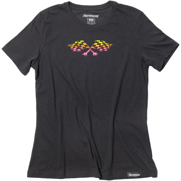 T-Shirt Sun Struck Femme Noir/Multicolore de face