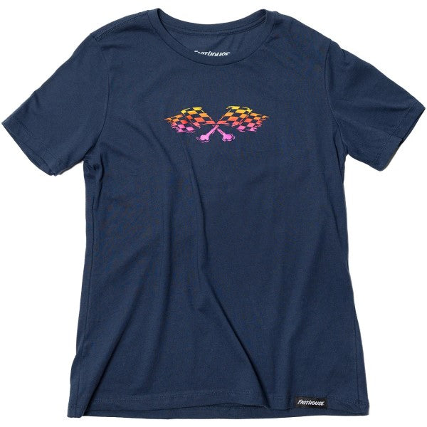 T-Shirt Sun Struck Femme Bleu/Multicolore de face