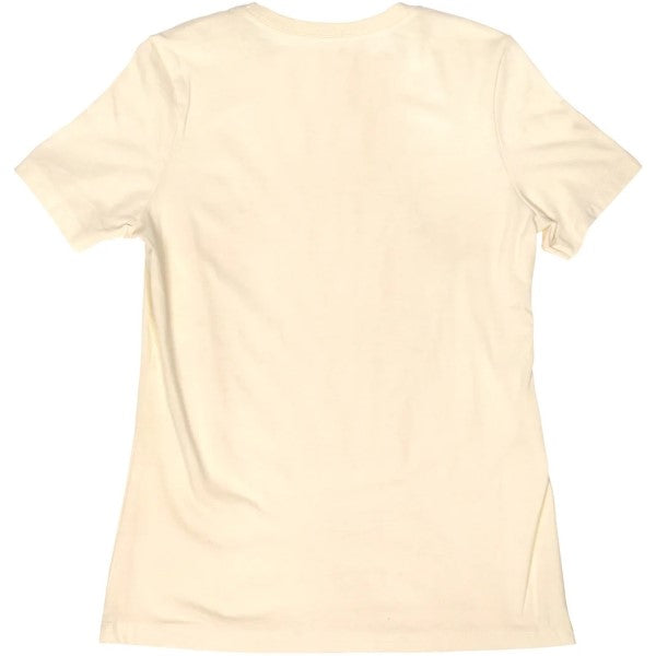 T-Shirt Tasker Femme Blanc/Orange de dos