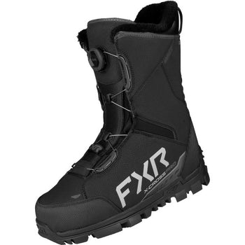 Bottes de Motoneige X-Cross Pro BOA Noir/Gris incliné de face