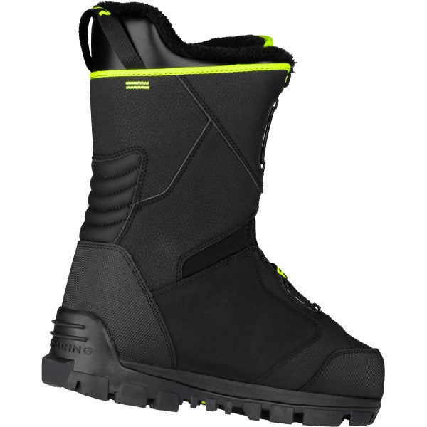 Bottes de Motoneige X-Cross Pro BOA Noir/Jaune incliné de dos