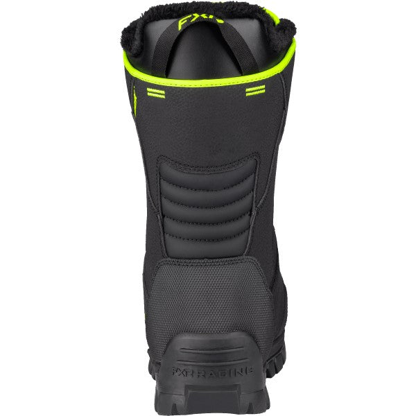 Bottes de Motoneige X-Cross Pro BOA Noir/Jaune de dos