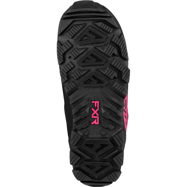 Bottes de Motoneige X-Cross Pro BOA Noir/Rose de dessous