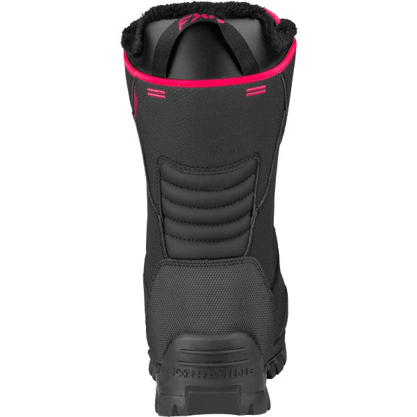 Bottes de Motoneige X-Cross Pro BOA Noir/Rose de dos
