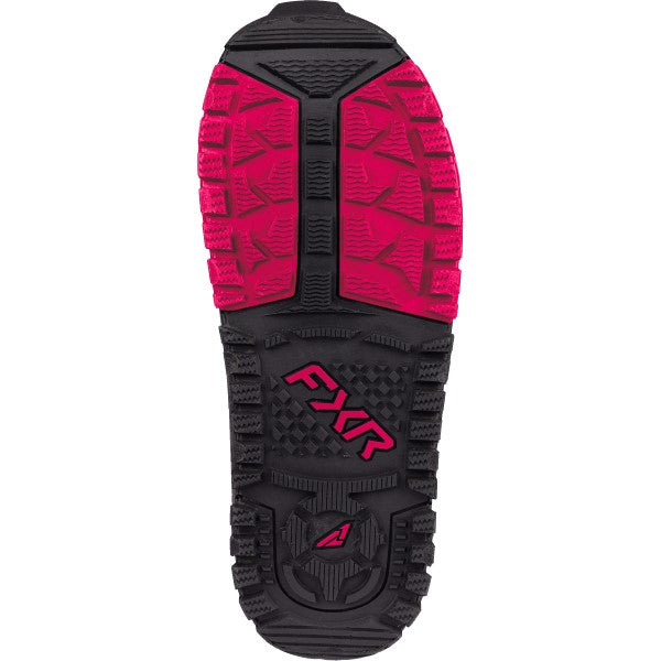 Bottes de Motoneige X-Plore FXR rose et noir de dessous