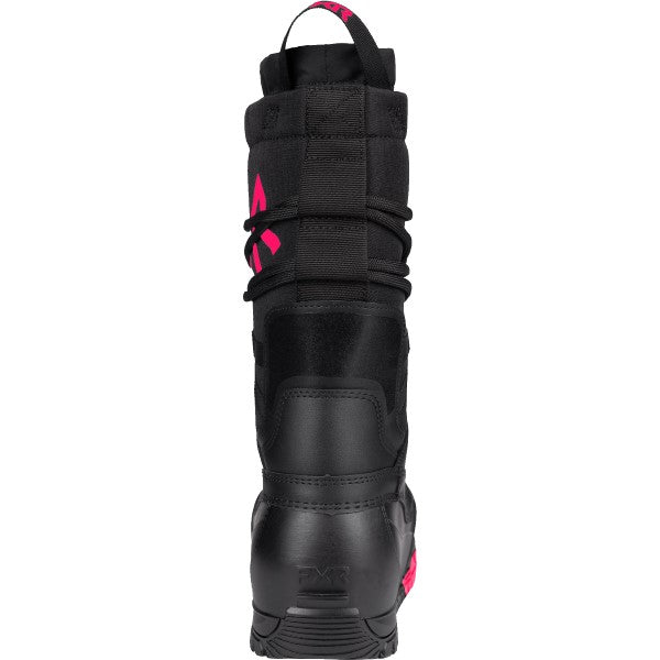 Bottes de Motoneige X-Plore FXR rose et noir de dos