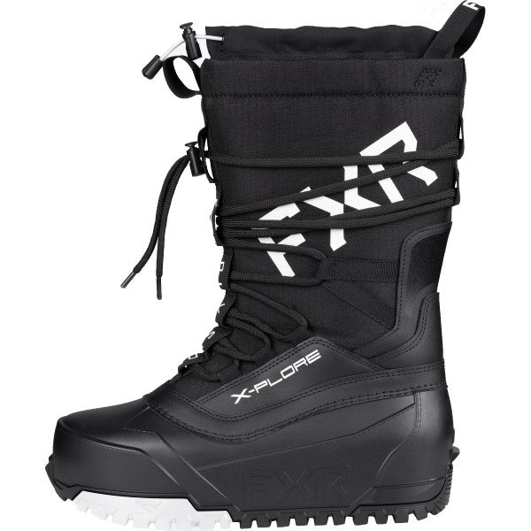 Bottes de Motoneige X-Plore FXR noir et blanc de droite