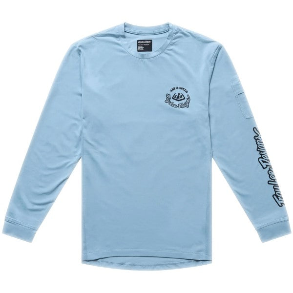 Maillot de Vélo Ruckus Ride Carbs Junior Bleu Clair de face