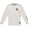 Maillot de Vélo Skyline Ride Happy Manches Longues Junior Gris/Jaune de face